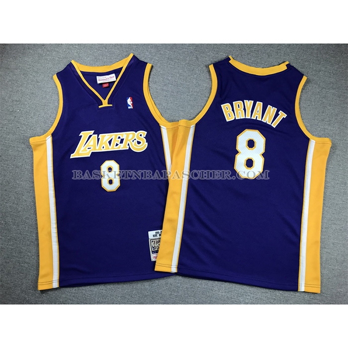 Maillot Enfant Los Angeles Lakers Kobe Bryant NO 8 Mitchell & Ness 1999-00 Volet
